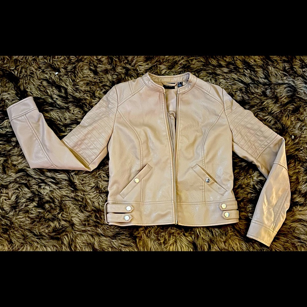 Tan letter Jacket😍